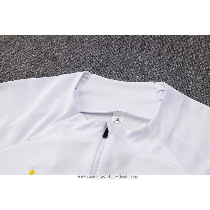 Chandal de Sudadera del Paris Saint-Germain Jordan 2023 2024 Nino Blanco